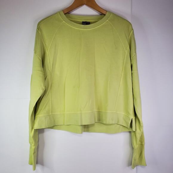Sweaty Betty Sweatshirt After Class London Longline Zest Green Size 10 Workout - Picture 1 of 11